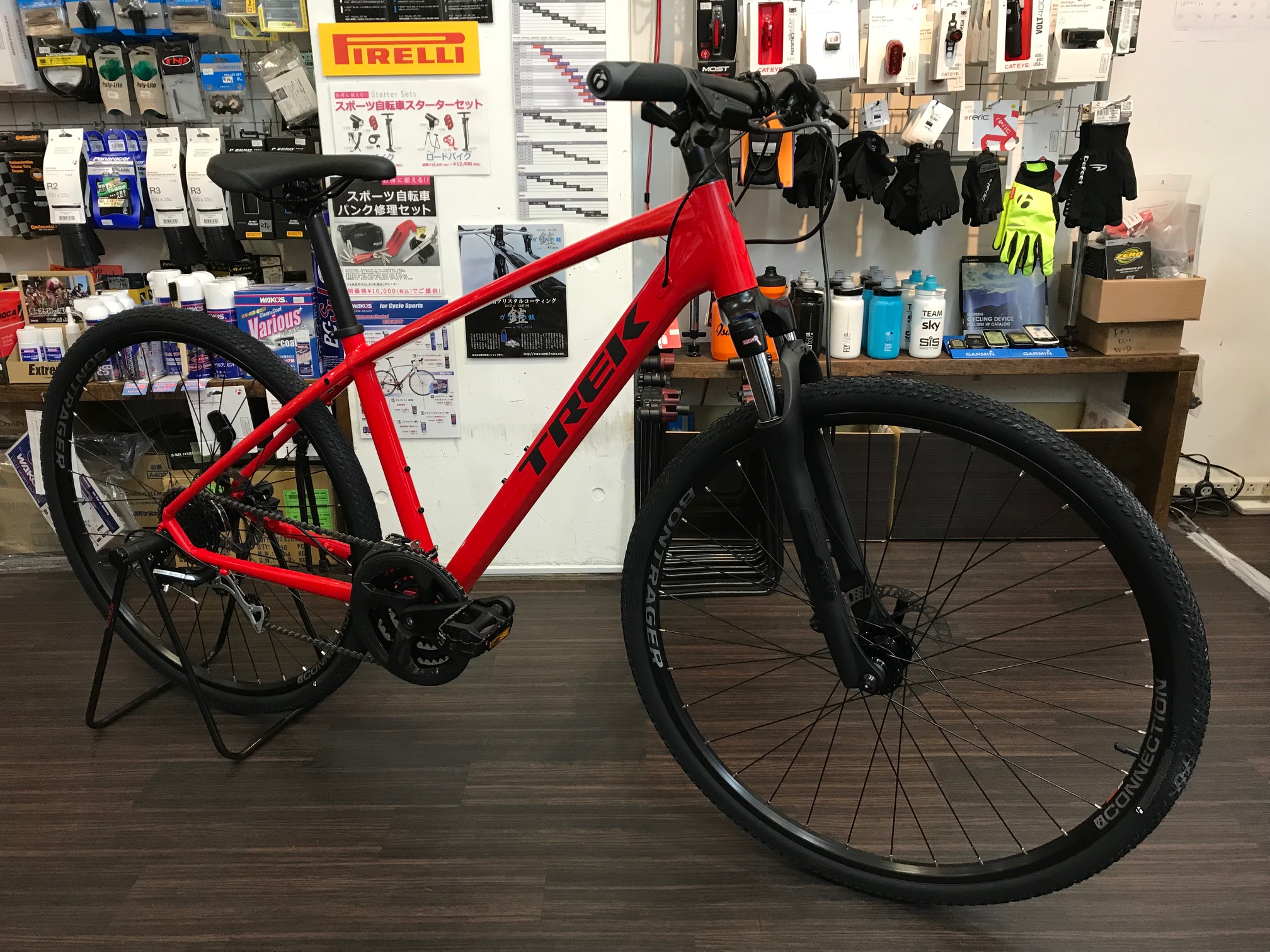 得価特価TREK DUAL SPORT 2 デュアルスポーツバイク 自転車 2019 トレック 赤 レッド 中古 直 N6256603 Lサイズ以上