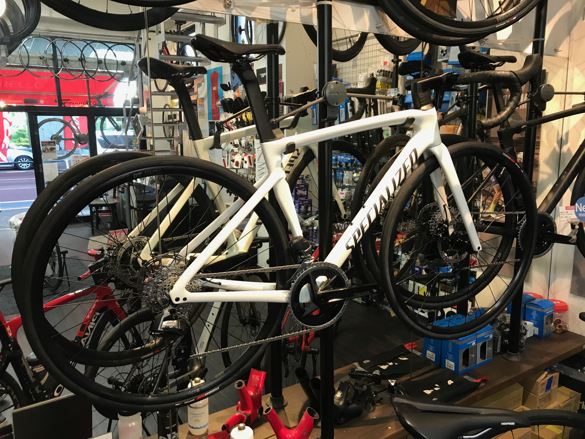 埼玉激安■SPECIALIZED スペシャライズド TARMAC SPORT フルカーボン SHIMANO 105 5800 2X11S サイズ54 2016年モデル 540mm～